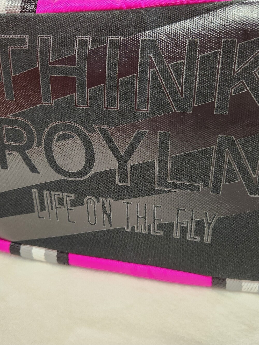 Think Royln Junior Wingman Fuchsia Color Tote, NWOT - Picture 3 of 13
